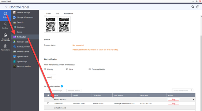 qnap surveillance station ip address invalid